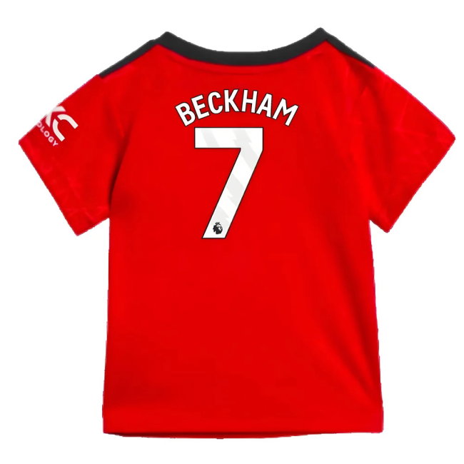 2023-2024 Man Utd Home Baby Kit (Beckham 7)-SoccerKits Hub | Buy Soccer Jerseys Online