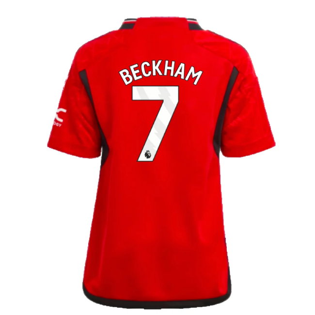 2023-2024 Man Utd Home Mini Kit (Beckham 7)-SoccerKits Hub | Buy Soccer Jerseys Online