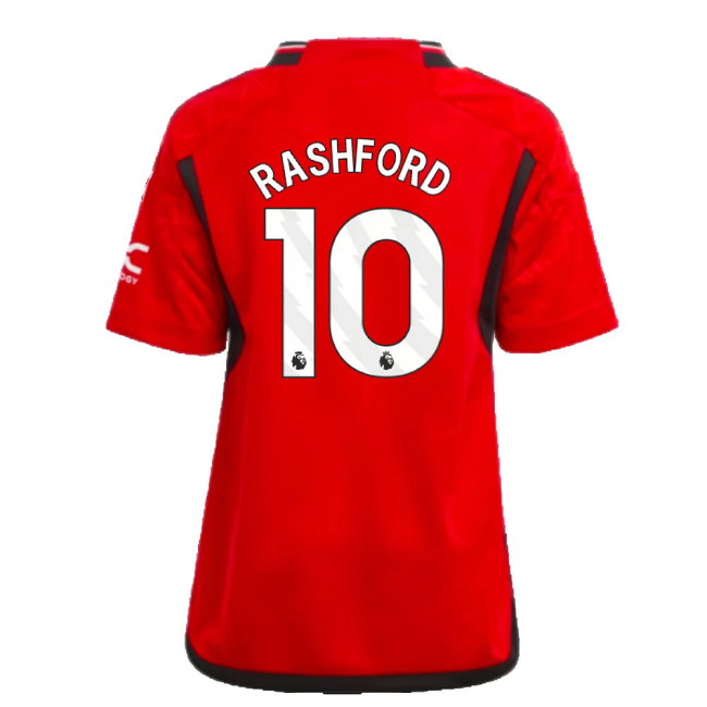 2023-2024 Man Utd Home Mini Kit (Rashford 10)-SoccerKits Hub | Buy Soccer Jerseys Online