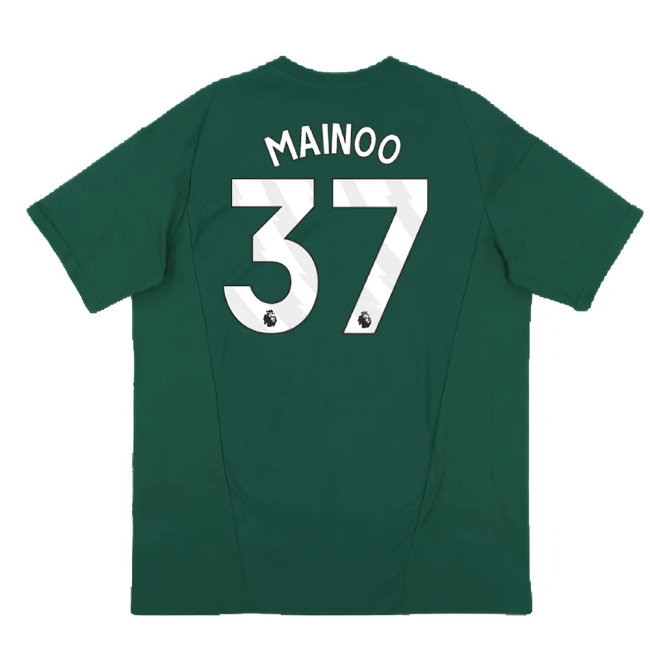 2023-2024 Man Utd Training Tee (Green) (Mainoo 37)-SoccerKits Hub | Buy Soccer Jerseys Online