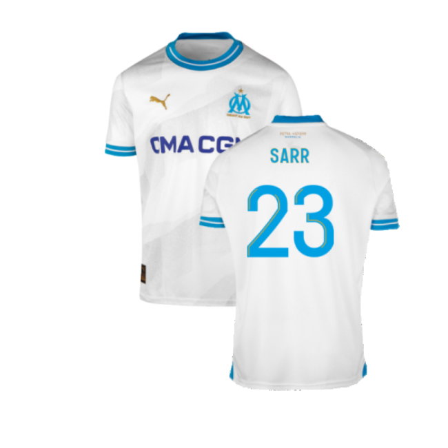 2023-2024 Marseille Home Shirt (Sarr 23)-SoccerKits Hub | Buy Soccer Jerseys Online