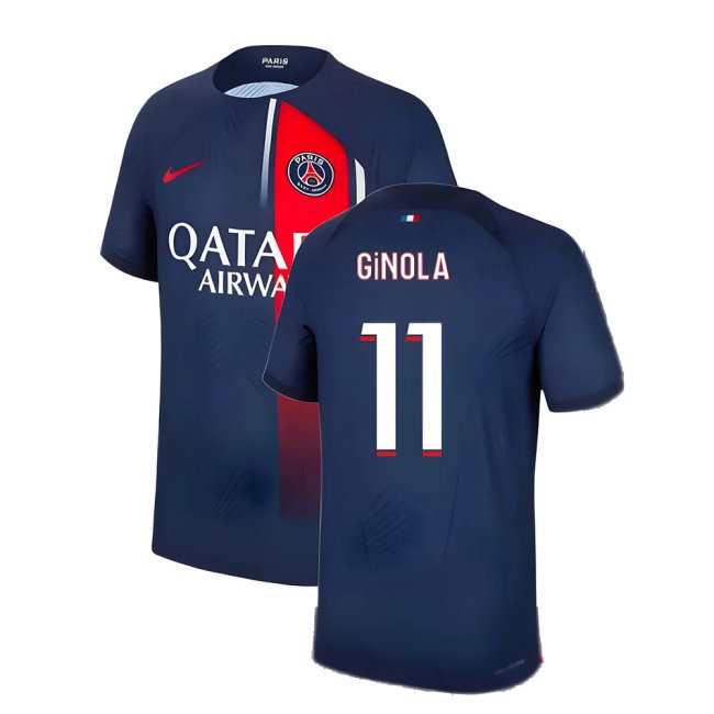 2023-2024 PSG Home Shirt (Ginola 11)-SoccerKits Hub | Buy Soccer Jerseys Online