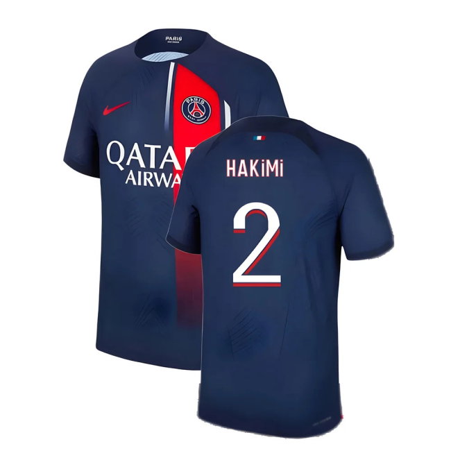 2023-2024 PSG Home Shirt (Hakimi 2)-SoccerKits Hub | Buy Soccer Jerseys Online
