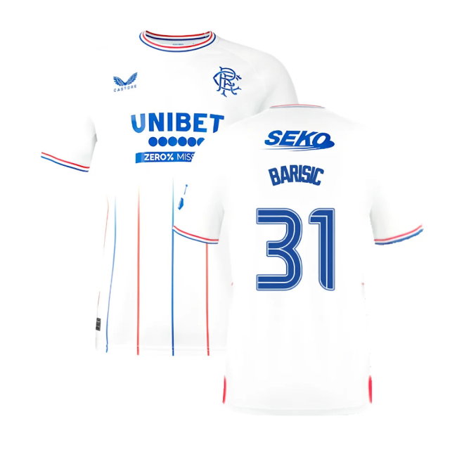 2023-2024 Rangers Away Shirt (Barisic 31)-SoccerKits Hub | Buy Soccer Jerseys Online
