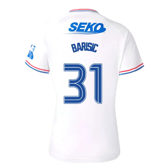 2023-2024 Rangers Away Shirt (Ladies) (Barisic 31)-SoccerKits Hub | Buy Soccer Jerseys Online
