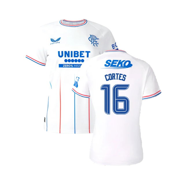 2023-2024 Rangers Away Shirt (Ladies) (Cortes 16)-SoccerKits Hub | Buy Soccer Jerseys Online