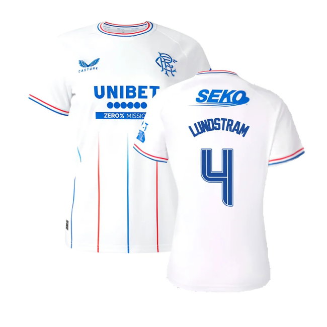 2023-2024 Rangers Away Shirt (Ladies) (Lundstram 4)-SoccerKits Hub | Buy Soccer Jerseys Online