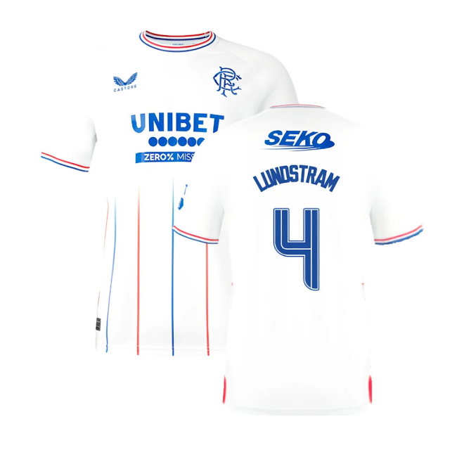 2023-2024 Rangers Away Shirt (Lundstram 4)-SoccerKits Hub | Buy Soccer Jerseys Online
