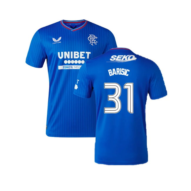 2023-2024 Rangers Home Shirt (Barisic 31)-SoccerKits Hub | Buy Soccer Jerseys Online