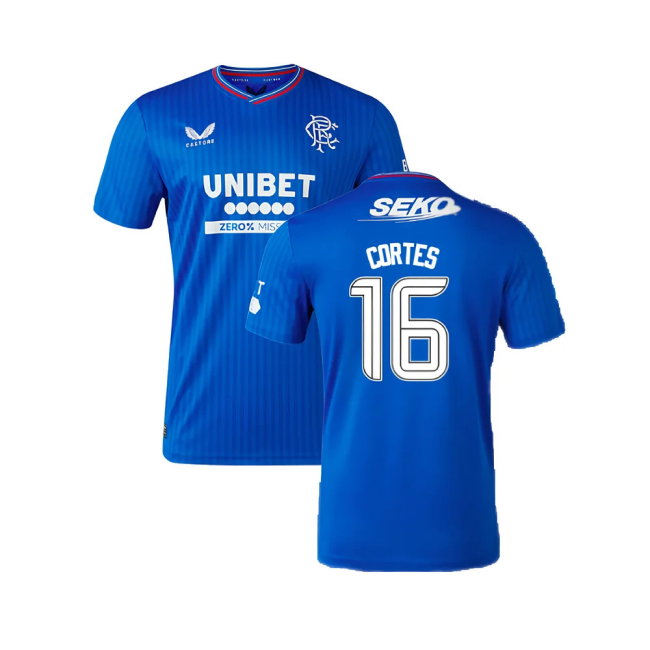 2023-2024 Rangers Home Shirt (Cortes 16)-SoccerKits Hub | Buy Soccer Jerseys Online