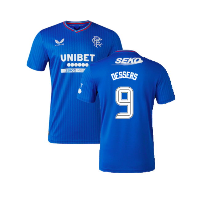 2023-2024 Rangers Home Shirt (Dessers 9)-SoccerKits Hub | Buy Soccer Jerseys Online