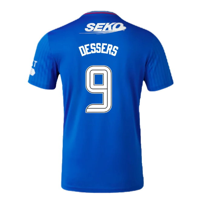 2023-2024 Rangers Home Shirt (Dessers 9)-SoccerKits Hub | Buy Soccer Jerseys Online