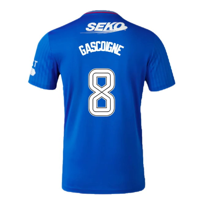 2023-2024 Rangers Home Shirt (Gascoigne 8)-SoccerKits Hub | Buy Soccer Jerseys Online