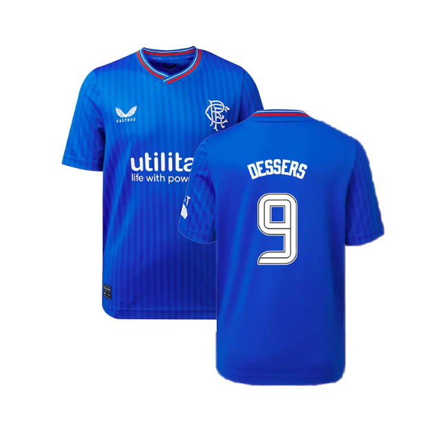 2023-2024 Rangers Home Shirt (Kids) (Dessers 9)-SoccerKits Hub | Buy Soccer Jerseys Online