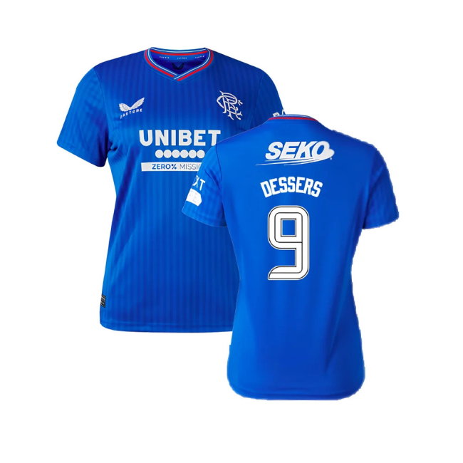 2023-2024 Rangers Home Shirt (Ladies) (Dessers 9)-SoccerKits Hub | Buy Soccer Jerseys Online