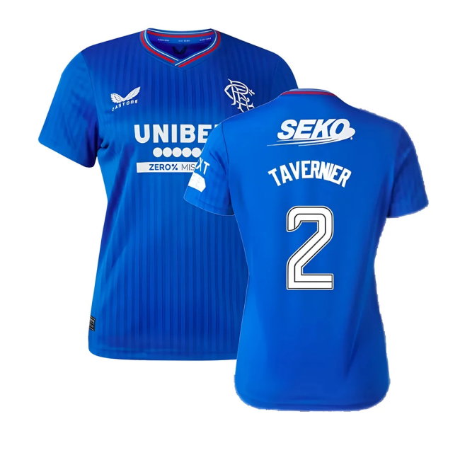 2023-2024 Rangers Home Shirt (Ladies) (Tavernier 2)-SoccerKits Hub | Buy Soccer Jerseys Online