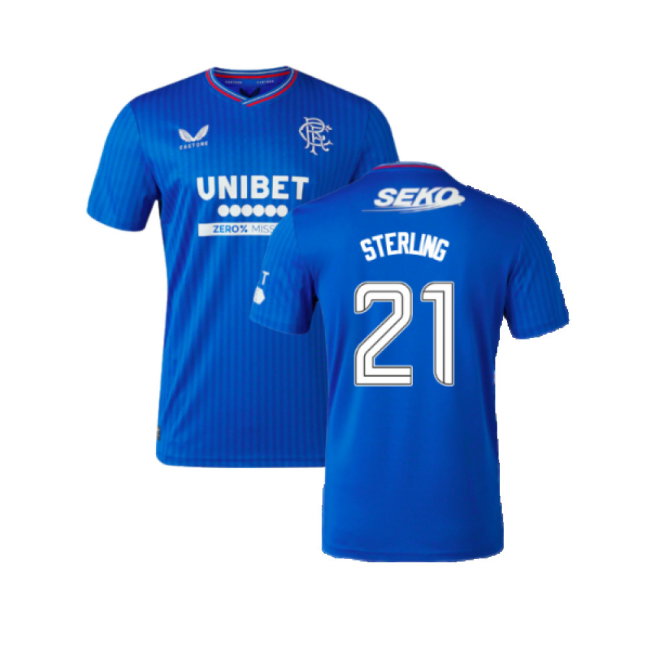 2023-2024 Rangers Home Shirt (Sterling 21)-SoccerKits Hub | Buy Soccer Jerseys Online