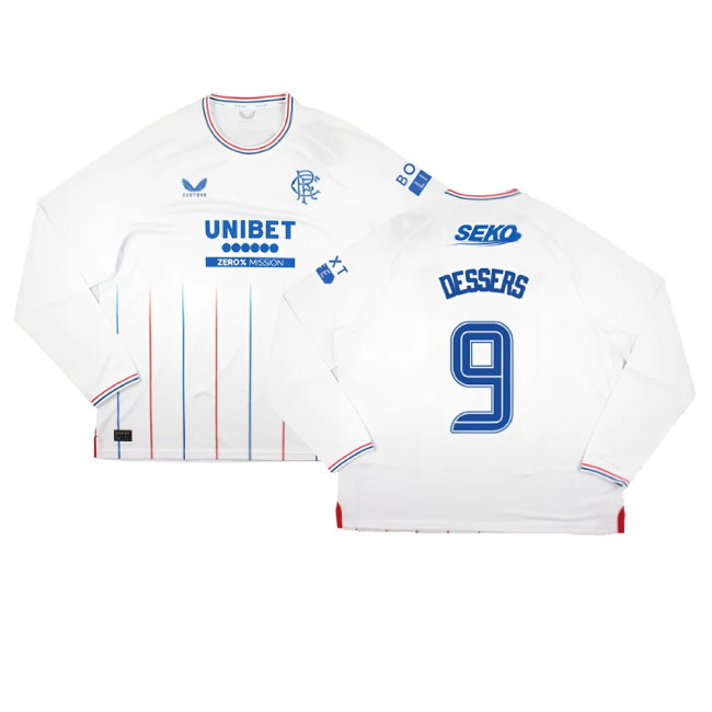2023-2024 Rangers Long Sleeve Away Shirt (Dessers 9)-SoccerKits Hub | Buy Soccer Jerseys Online