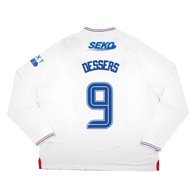 2023-2024 Rangers Long Sleeve Away Shirt (Dessers 9)-SoccerKits Hub | Buy Soccer Jerseys Online