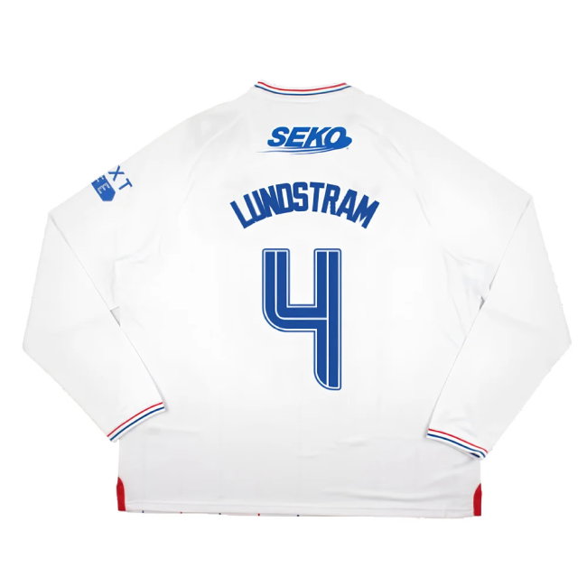 2023-2024 Rangers Long Sleeve Away Shirt (Lundstram 4)-SoccerKits Hub | Buy Soccer Jerseys Online