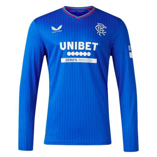 2023-2024 Rangers Long Sleeve Home Shirt (Tavernier 2)-SoccerKits Hub | Buy Soccer Jerseys Online
