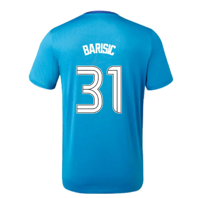 2023-2024 Rangers Players Training Tee (Deep Water) (Barisic 31)-SoccerKits Hub | Buy Soccer Jerseys Online