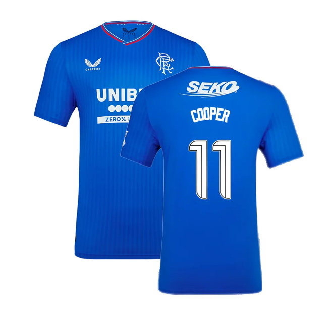 2023-2024 Rangers Pro Authentic Home Shirt (Cooper 11)-SoccerKits Hub | Buy Soccer Jerseys Online