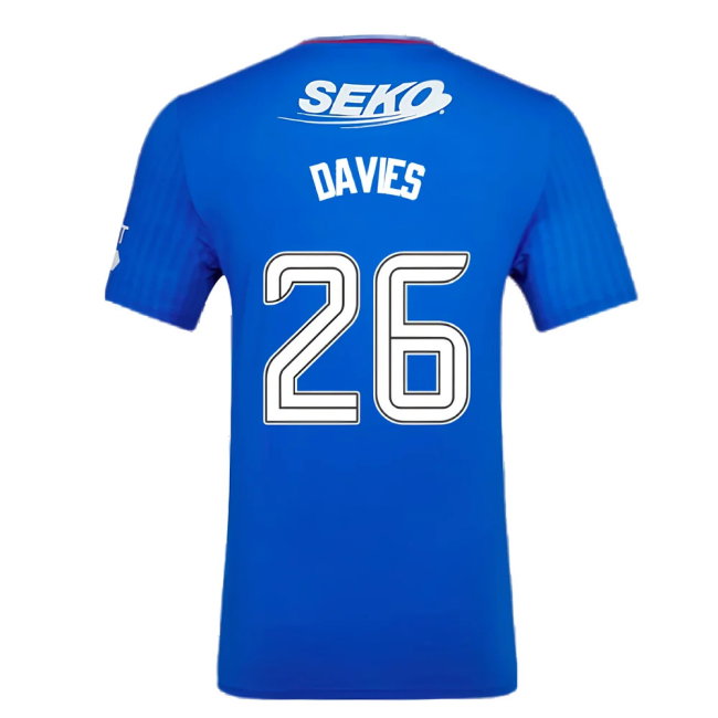 2023-2024 Rangers Pro Authentic Home Shirt (Davies 26)-SoccerKits Hub | Buy Soccer Jerseys Online