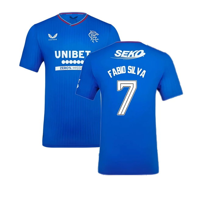 2023-2024 Rangers Pro Authentic Home Shirt (Fabio Silva 7)-SoccerKits Hub | Buy Soccer Jerseys Online