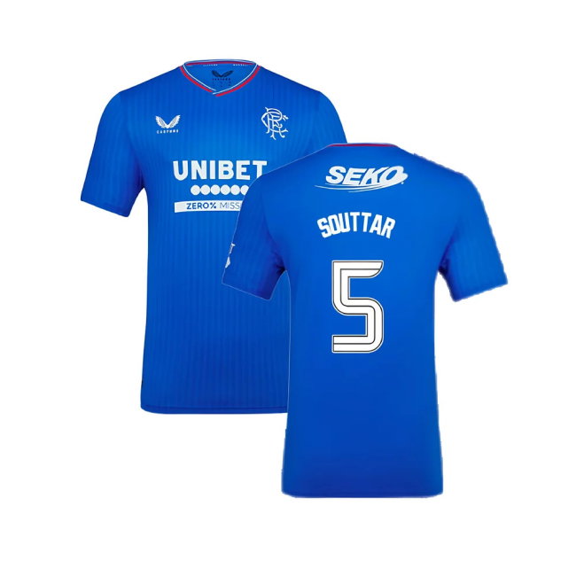 2023-2024 Rangers Pro Authentic Home Shirt (Souttar 5)-SoccerKits Hub | Buy Soccer Jerseys Online