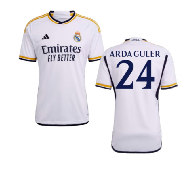 2023-2024 Real Madrid Home Shirt (Arda Guler 24)-SoccerKits Hub | Buy Soccer Jerseys Online