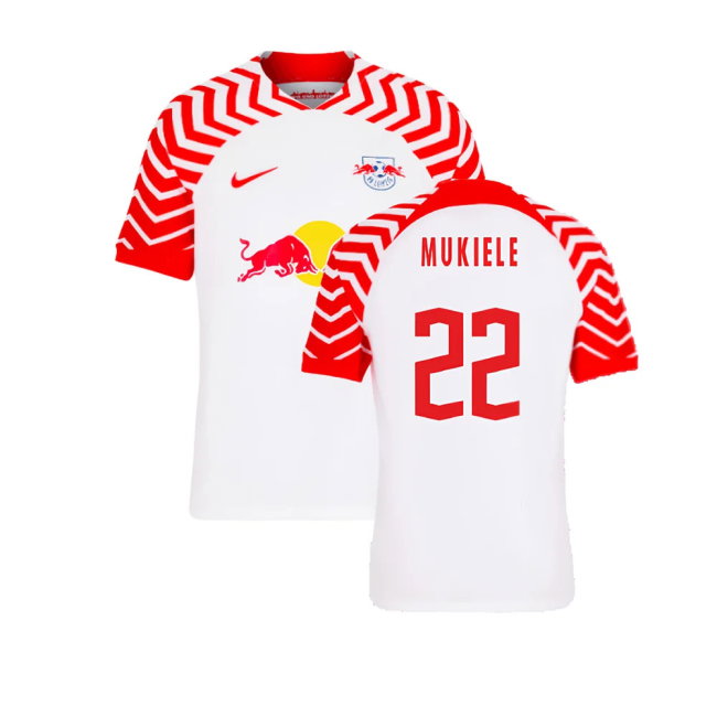 2023-2024 Red Bull Leipzig Home Shirt (Mukiele 22)-SoccerKits Hub | Buy Soccer Jerseys Online