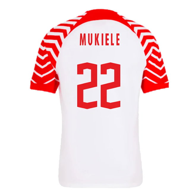2023-2024 Red Bull Leipzig Home Shirt (Mukiele 22)-SoccerKits Hub | Buy Soccer Jerseys Online