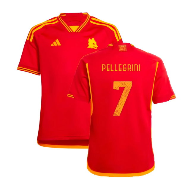 2023-2024 Roma Home Shirt (Kids) (PELLEGRINI 7)-SoccerKits Hub | Buy Soccer Jerseys Online