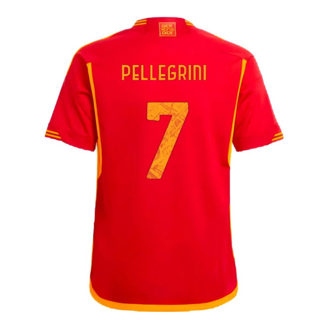 2023-2024 Roma Home Shirt (Kids) (PELLEGRINI 7)-SoccerKits Hub | Buy Soccer Jerseys Online