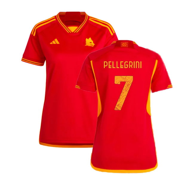 2023-2024 Roma Home Shirt (Ladies) (PELLEGRINI 7)-SoccerKits Hub | Buy Soccer Jerseys Online