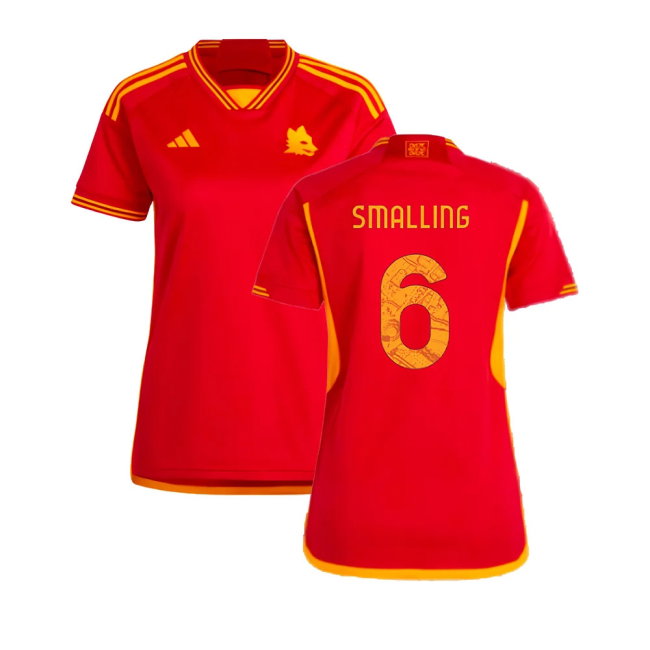 2023-2024 Roma Home Shirt (Ladies) (SMALLING 6)-SoccerKits Hub | Buy Soccer Jerseys Online