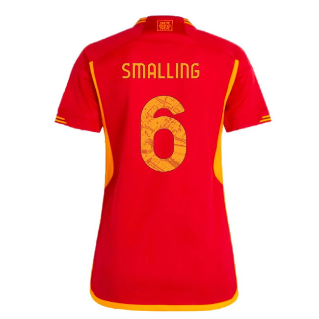 2023-2024 Roma Home Shirt (Ladies) (SMALLING 6)-SoccerKits Hub | Buy Soccer Jerseys Online