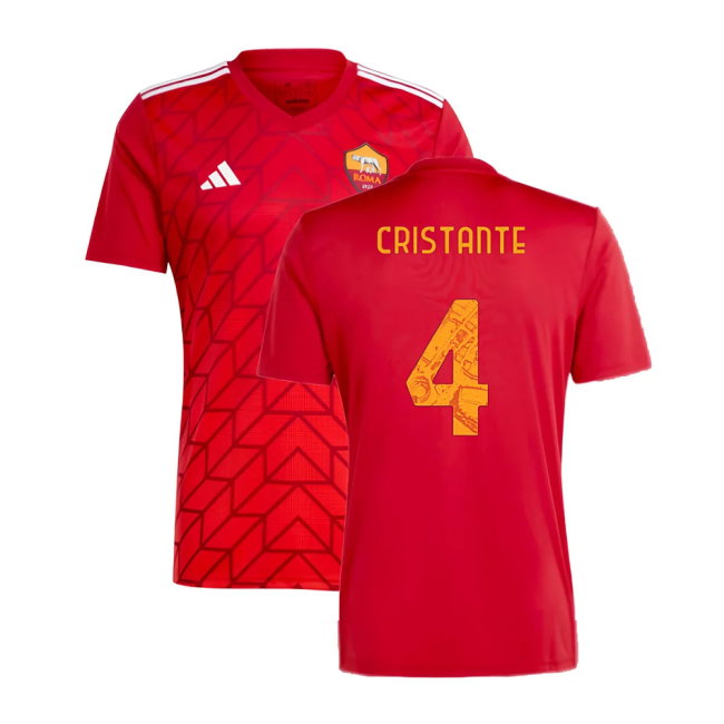 2023-2024 Roma Icon Pre-Match Shirt (Red) (CRISTANTE 4)-SoccerKits Hub | Buy Soccer Jerseys Online