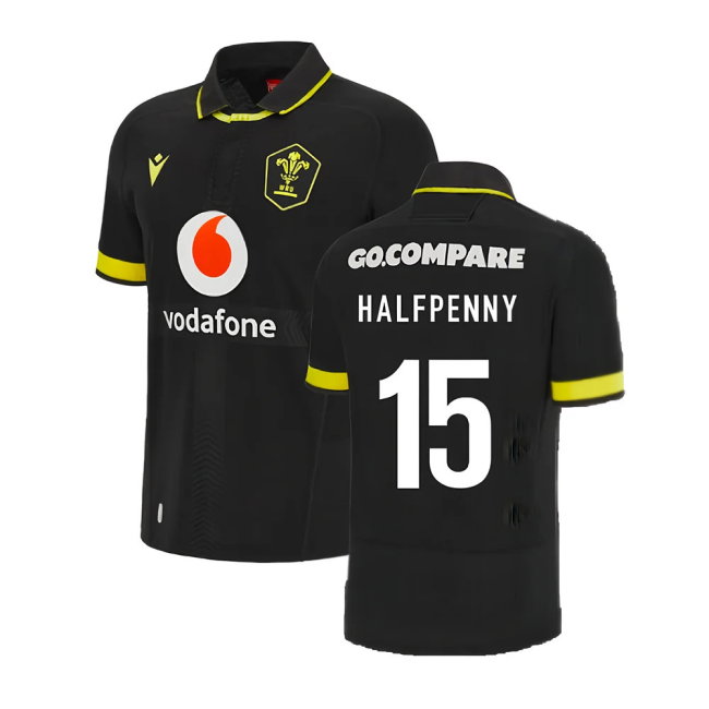 2023-2024 Wales Rugby Away WRU Shirt (Halfpenny 15)-SoccerKits Hub | Buy Soccer Jerseys Online