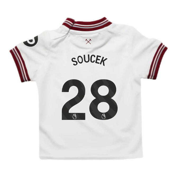 2023-2024 West Ham Away Baby Kit (SOUCEK 28)-SoccerKits Hub | Buy Soccer Jerseys Online