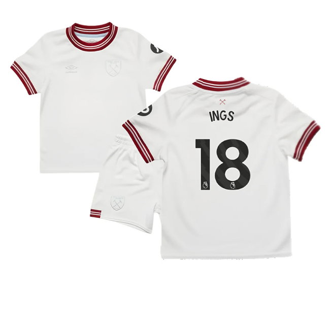 2023-2024 West Ham Away Infant Mini Kit (INGS 18)-SoccerKits Hub | Buy Soccer Jerseys Online