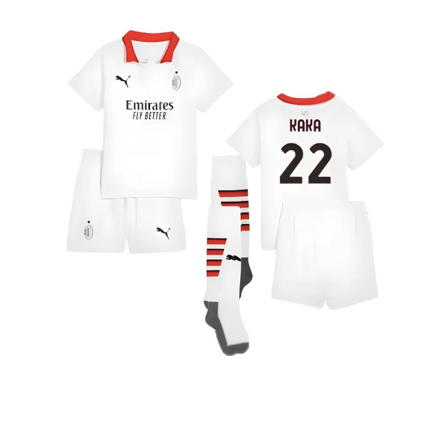 2024-2025 AC Milan Away Mini Kit (Kaka 22)-SoccerKits Hub | Buy Soccer Jerseys Online
