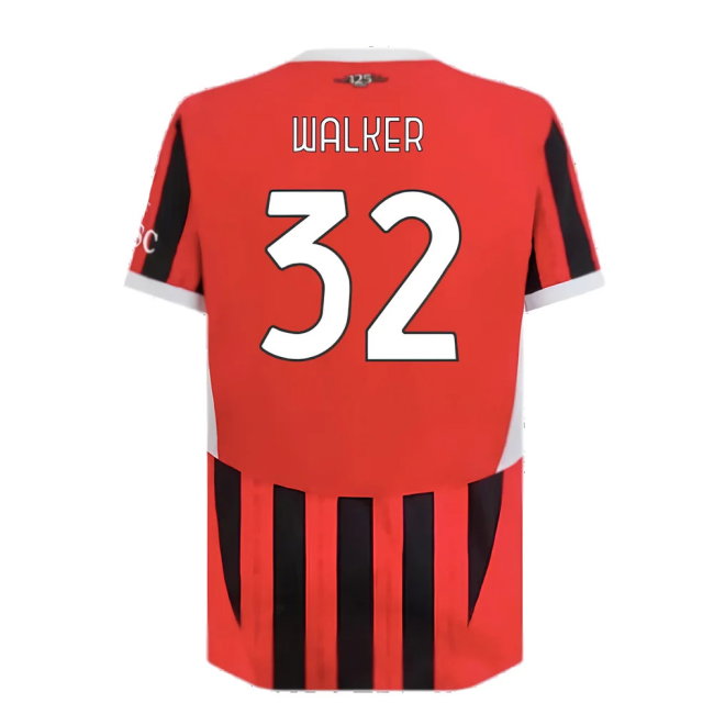 2024-2025 AC Milan Home Authentic Shirt (Walker 32)-SoccerKits Hub | Buy Soccer Jerseys Online