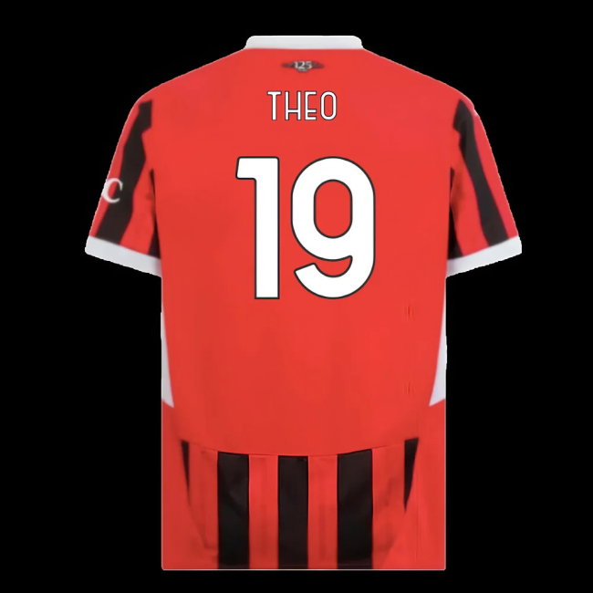 2024-2025 AC Milan Home Shirt (Theo 19)-SoccerKits Hub | Buy Soccer Jerseys Online