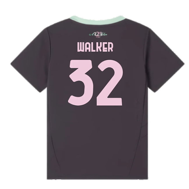 2024-2025 AC Milan Third Mini Kit (Walker 32)-SoccerKits Hub | Buy Soccer Jerseys Online