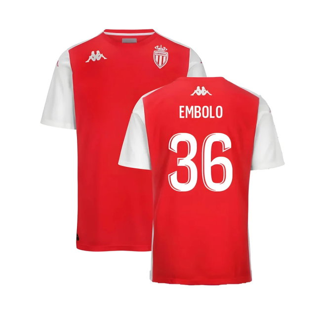 2024-2025 AS Monaco Player Training Shirt (Red) (Embolo 36)-SoccerKits Hub | Buy Soccer Jerseys Online