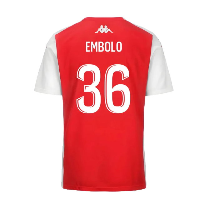 2024-2025 AS Monaco Player Training Shirt (Red) (Embolo 36)-SoccerKits Hub | Buy Soccer Jerseys Online