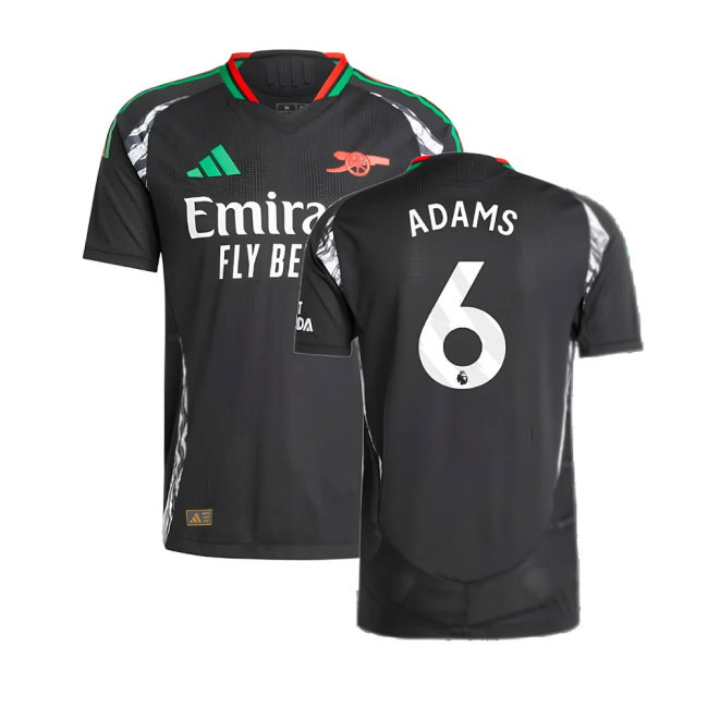 2024-2025 Arsenal Authentic Away Shirt (Adams 6)-SoccerKits Hub | Buy Soccer Jerseys Online