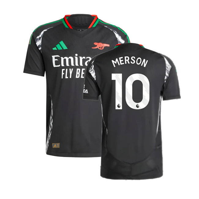 2024-2025 Arsenal Authentic Away Shirt (Merson 10)-SoccerKits Hub | Buy Soccer Jerseys Online